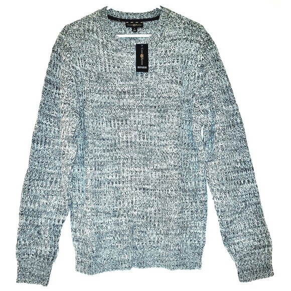 Club Room Men's Sweater Crew Neck Pullover Silver Regular L, XL Long Sleeve - Picture 1 of 3